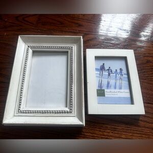 White Shabby Chic Style Frames Set of 2